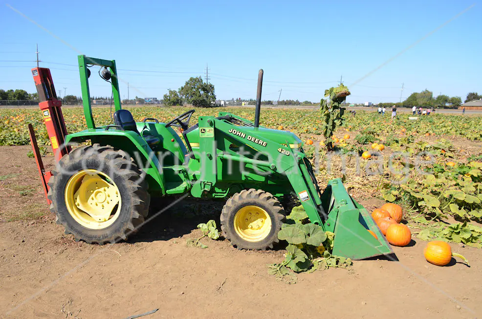 John Deer Tractor Pumpkins